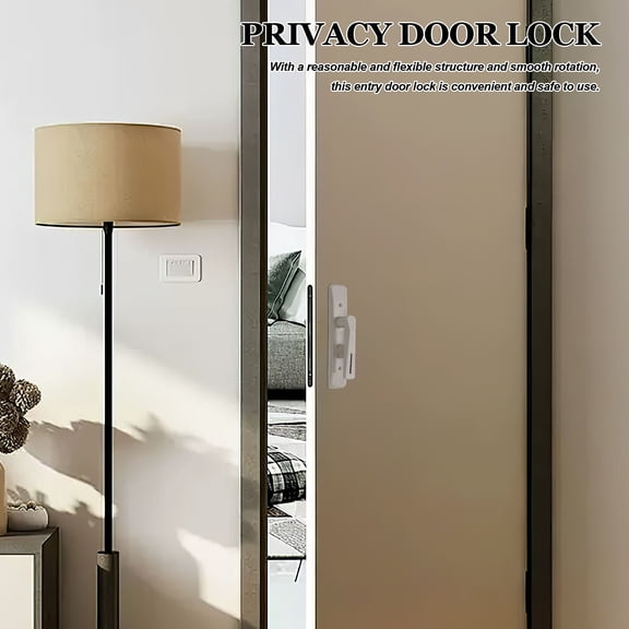 Tineasur 1Set Aluminum Alloy Door Lever Handle Set Simple Design For Bedroom Kitchen And Bathroom Security