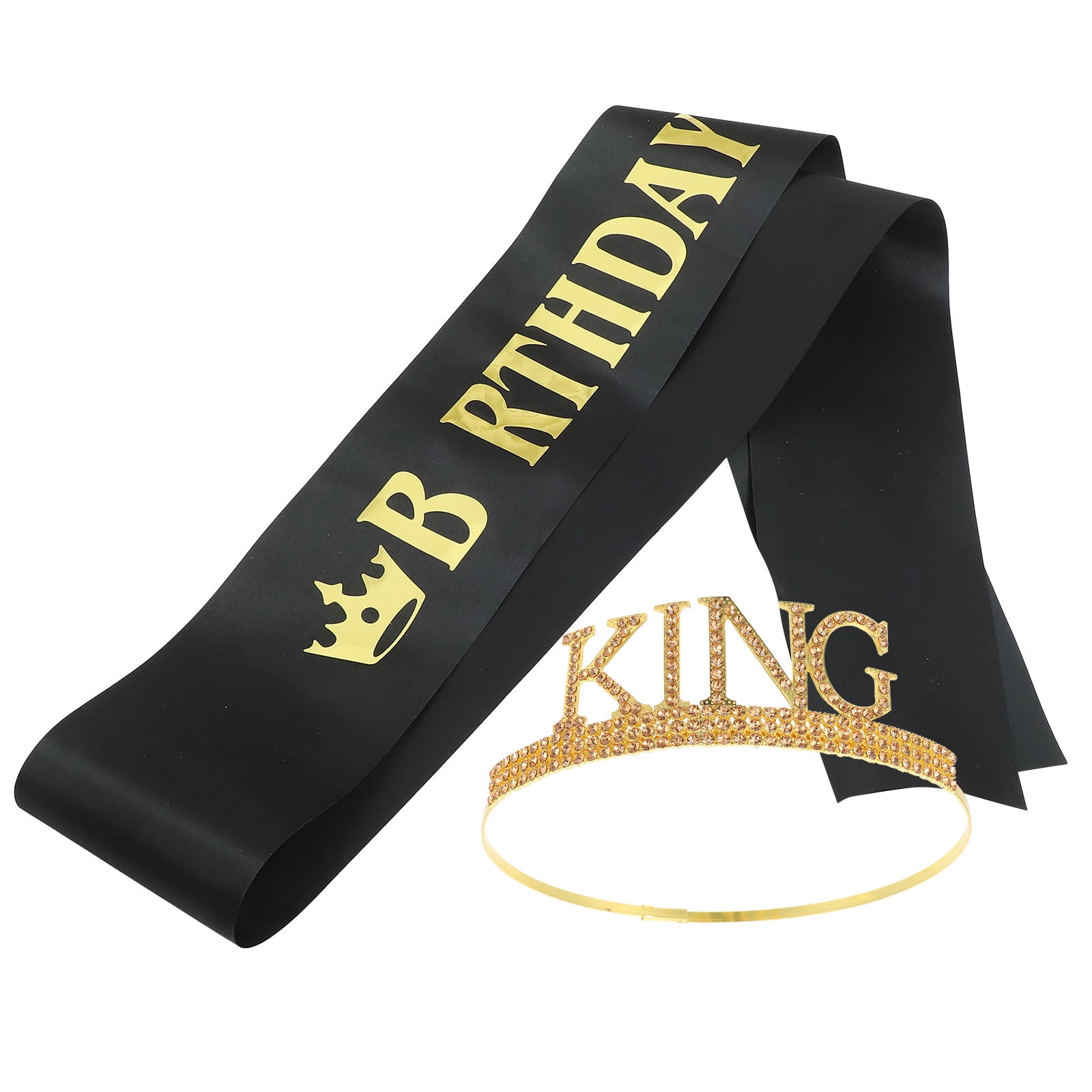 Tineasur Birthday and Sash Set in Black for Special Occasions, Parties ...