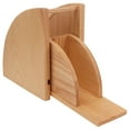 thumbnail image 1 of Tineasur Coffee Filter Storage Rack, Light Brown Wood, Large Capacity for Kitchen, 1 of 8