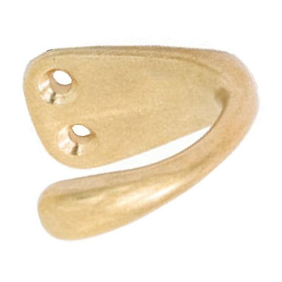 Tineasur Clothes Hooks Wall Coat Hanger Golden Solid Copper 1Pcs for Kitchen