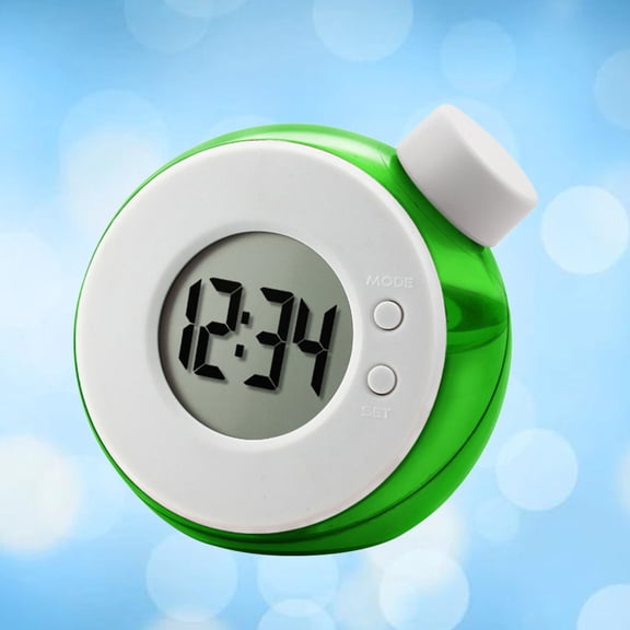 Tineasur Water Energy Clock with LED Display, No Battery Required, Green