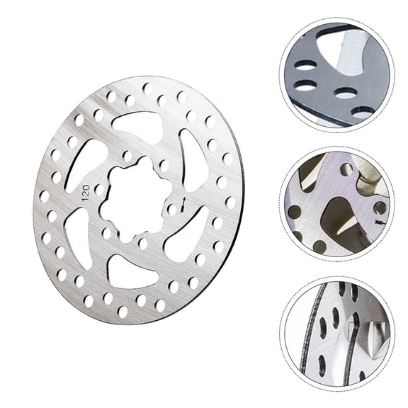 Tineasur 1Set Disc Brake for Braking Systems in Stainless Steel with Hollow Design for Small Vehicles