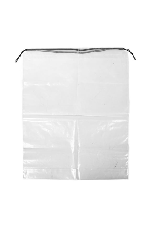 Clear Backpack Small Drawstring Storage Bag PE Water-resistant 1Set for Sports Fans