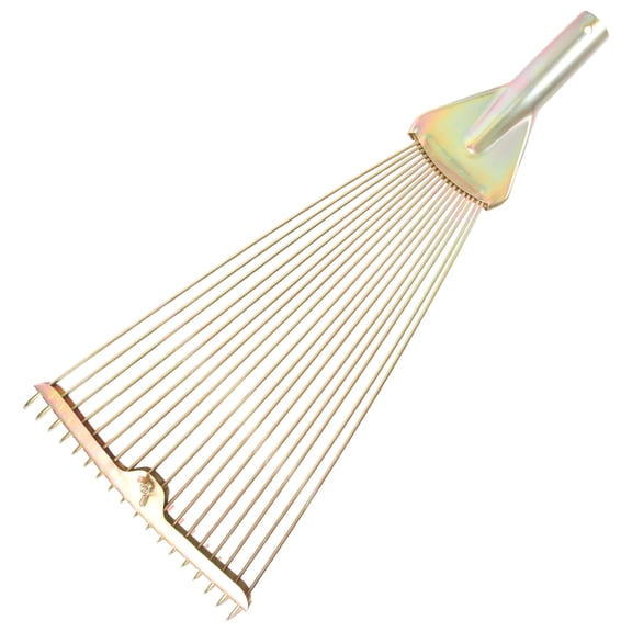 Tineasur Foldable Garden Hand Rake High Carbon Steel for Soil Loosening and Leaves Cleaning Outdoor Use