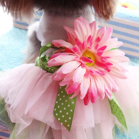Tineasur 1Set Multi Pet Clothes for Dogs with Floral Style for Jogging and Walking
