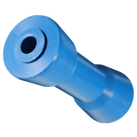 Tineasur 1Set Round Blue Rubber Trailer Rollers for Preventing Damage and Reducing Friction