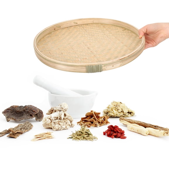 Tineasur Bamboo Woven Basket Khaki for Home Storage, and Safe