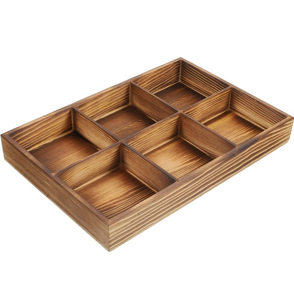 Tineasur Tea Bag Container Wood Storage Rustic Style for Office Use 1Set