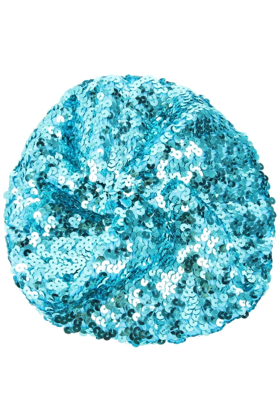 Fancy Hats for Women Sequin Beret Hat Sky Blue 1Pack Photography Accessory Classic Beret Style