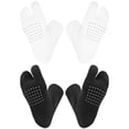 thumbnail image 1 of Tineasur 2Pairs Womens Split Toe Socks Cotton Blend Toe Separator Socks Non Skid Grip, 1 of 8