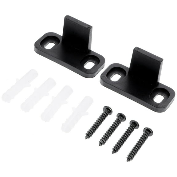 Tineasur Sliding Door Guides Black Plastic 2 Sets