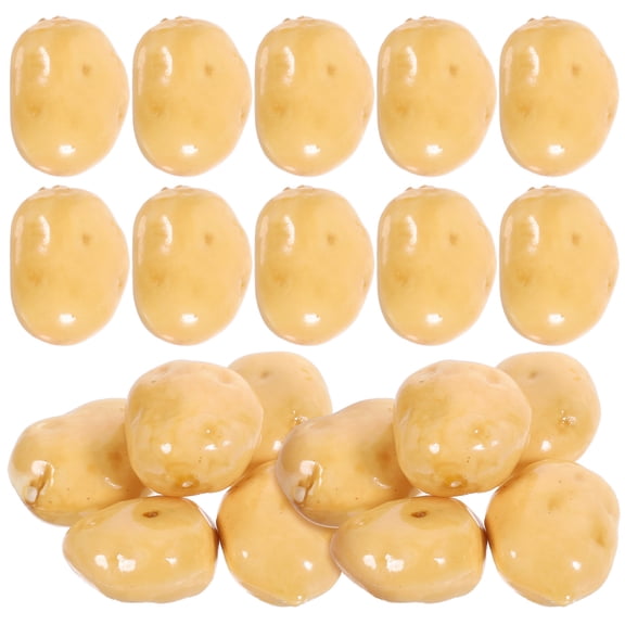 Tineasur 20pcs Artificial Vegetable Lifelike Potato Models Foam Decoration Home Decor Photographers