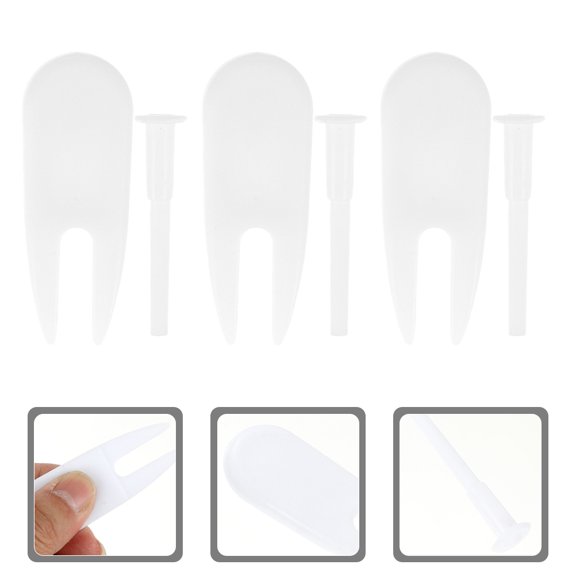 Tineasur Yoga Ball Plug Replacement, White ABS, Easy to Carry and Store, 20Sets