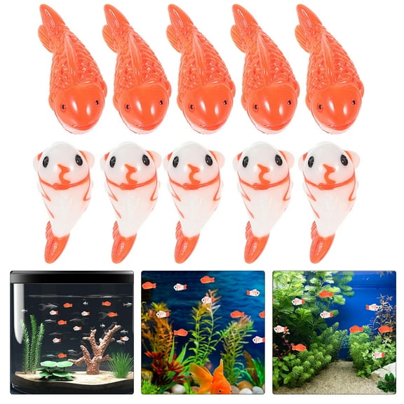 20pcs Mini Fish Figurines for Aquarium Decorations, Floating Fish Tank Ornaments, Accessories