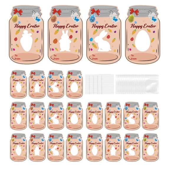 Tineasur 24Pcs Decorative Easter Blessing Cards Multi Color Paper Cards for Festive Celebrations