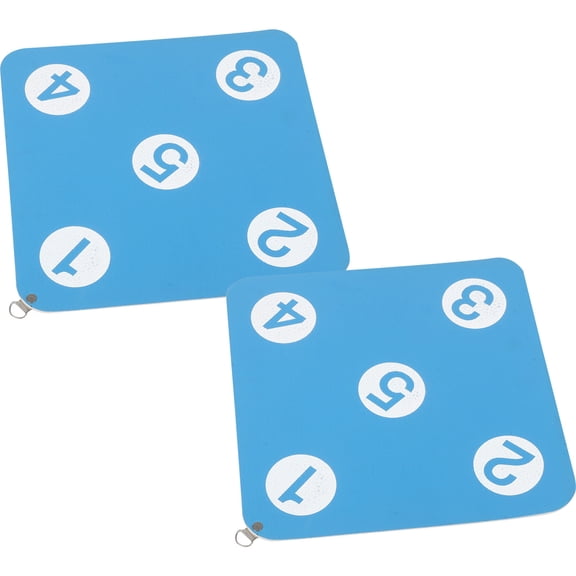 Tineasur 2Pcs Hanging Arrow Targets Sky Blue Dual Sided Wall Mounted Archery and Fencing Training Equipment