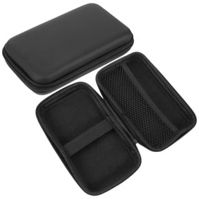 Tineasur 2Pcs Small Carrying Case Eva with Multiple Compartments for Mobile Phones Cables and Batteries