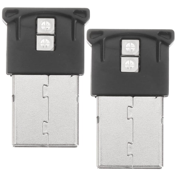 Tineasur 2Pcs Car USB LED Light with One Sided Illumination for Vehicle Night Atmosphere