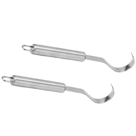 Tineasur Chocolate Planer Stainless Steel Cheese Scraper Silver for Home 2Pcs