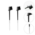 thumbnail image 1 of Tineasur 2Pcs Portable Eyebrow Brush with Stainless Steel Eyelash Comb Dual Ended Black, 1 of 8