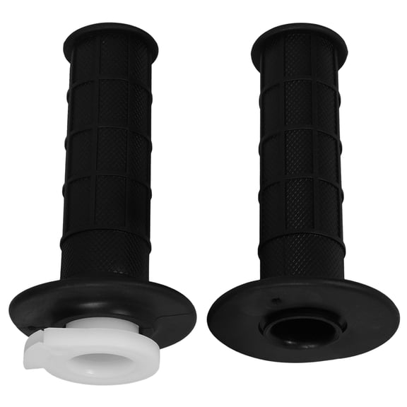 Tineasur 2Pcs Durable Black Plastic Off-road Motorcycle Grips for Motorcycle Enthusiasts