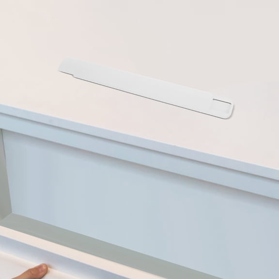 Tineasur 2Pcs Full Extension Low Noise Easy Operation Strong Bearing Capacity Plastic Drawer Slides 10.4x1.2x0.4in