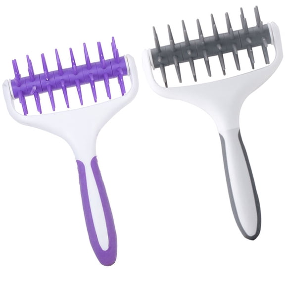 Tineasur 2Pcs Pastry Dough Roller and Hole Puncher Assorted Color Baking Tool for Pizza Bread Cookies