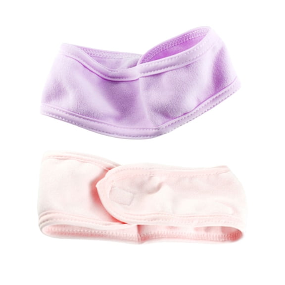 Tineasur 2Pcs Knitted Hair Hoops Breathable Hair Band for Decoration Assorted Color