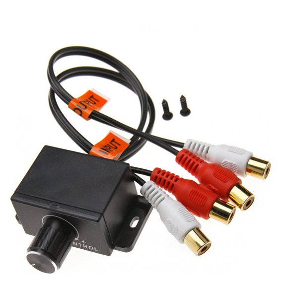 Tineasur 2Pcs Remote Level Control for Car Convenient Car Audio Volume Gain Adjustment