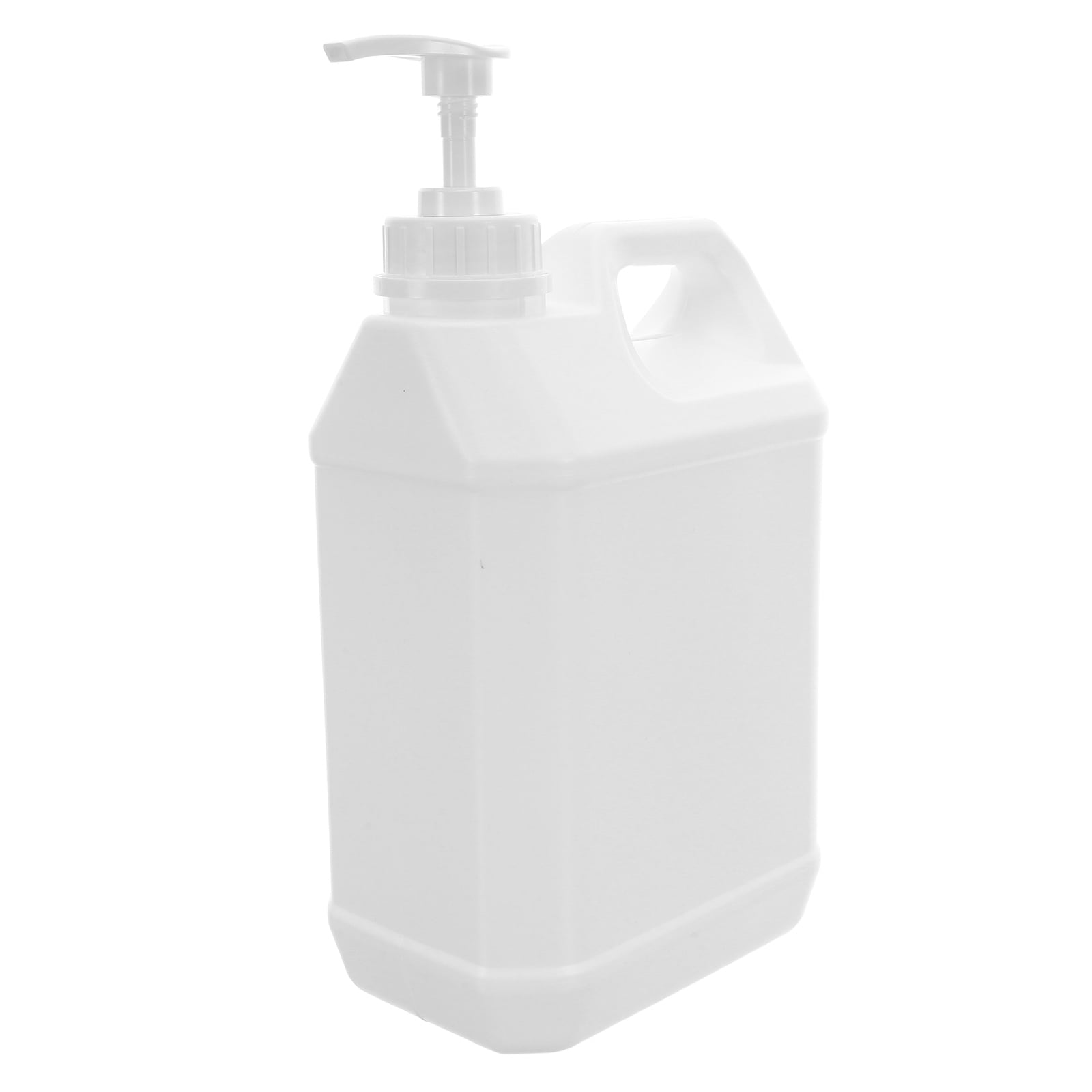 Tineasur 2Pcs White Plastic Liquid Storage Containers with Lids Pump ...