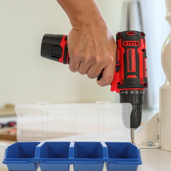 Tineasur 2Pcs Stackable Design Organizer Box For Diy Enthusiasts In Garage