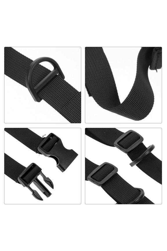 Durable Fixed Strap, Black, High Strength, Secure Backpack Straps, Adjustable