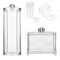 thumbnail image 1 of Tineasur Transparent Cotton Swab Box Storage Box Ps 2Pcs for Home Organization, 1 of 8