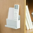 thumbnail image 1 of Tineasur 2Pcs Light Grey Remote Control Storage Box Floating Shelf for Storage Use, 1 of 8