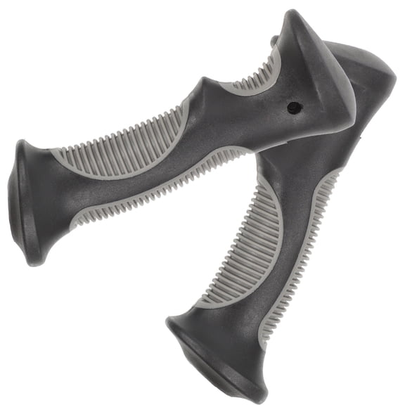Tineasur Plastic Trekking Pole Handle Grip, Black, Ergonomic, Sturdy, for Fitness Use 2Pcs