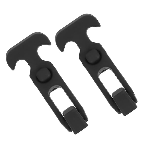 Tineasur 2Pcs Black Rubber T-Handle Buckle Toolbox Latch with Shock Absorbing Feature