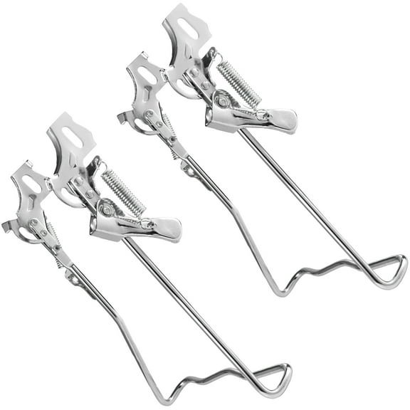 Tineasur 2Pcs Professional Metal Bike Kickstand Easy Install Quick Release Structure for Bikes