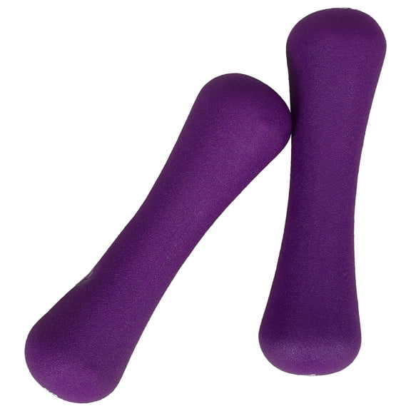 Tineasur 2Pcs Fitness Hand Weights Bone Shaped Dumbbells with PVC Coating for Home Gym Use
