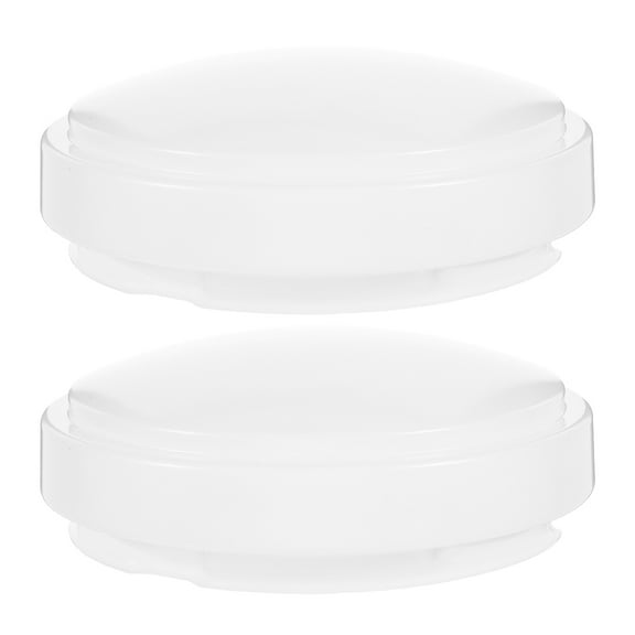 Tineasur 2pcs Round Dome Ceiling Light Shade White Plastic For Modern Design Lighting