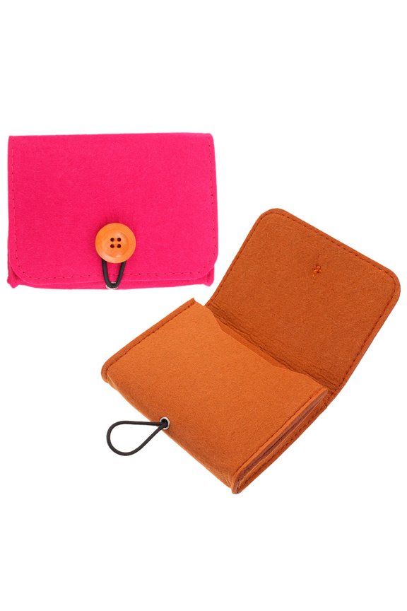 2pcs Portable Essential Oil Bag Essential Oil Bottle Storage Brown for Travel Use