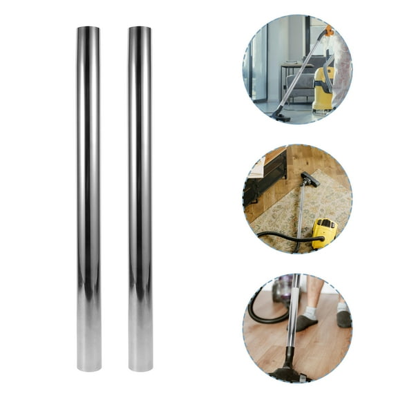Tineasur Vacuum Cleaner Replacement Parts Vacuum Extender Rod Silver 2Pcs