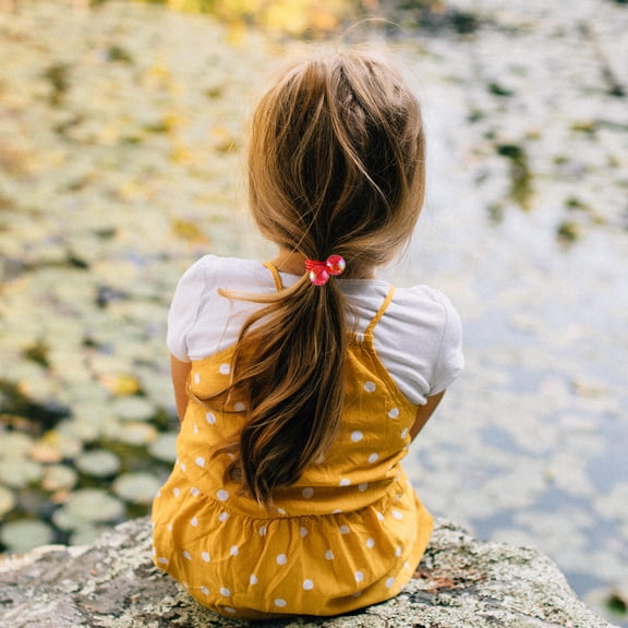 Tineasur 3Pairs Acrylic Hair Rings with Crystal Decoration Elastic Hair Bands Assorted Color