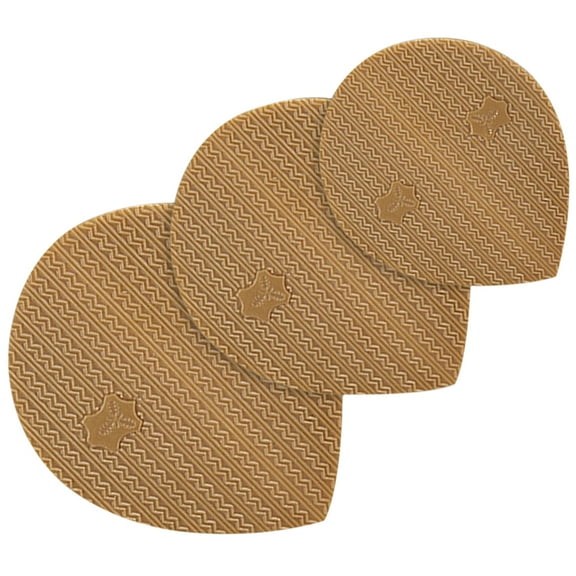 Tineasur Shoe Sole Cushion Light Brown Polyurethane Non Slip Pads for All Shoes