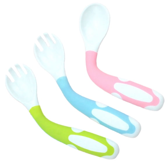 Tineasur 3 Sets Baby Feeding Essentials Toddler Feeding Utensils Set Premium PP Material