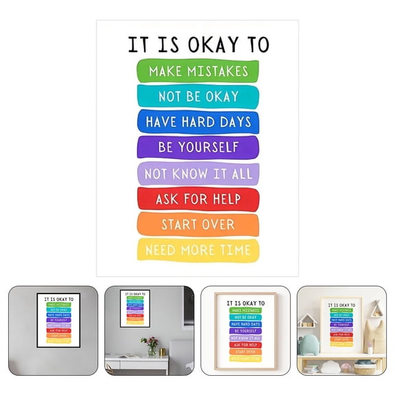 Tineasur Classroom Decorations Multi-Colored for Learning Space 3 Sheets 9.98X7.98In