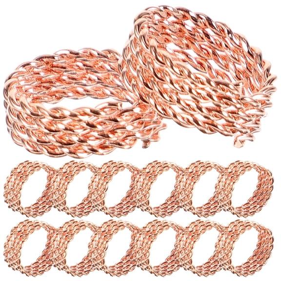 Tineasur Thin Bendable Hair Braid Rings for Styling and Decorating 30Pcs