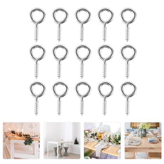 Tineasur 30pcs Sheep Eye Screw Tool Ergonomic Design Metal for Office Appliance