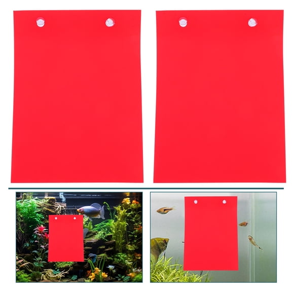 Tineasur 4Pcs Fish Breeding Plates Red for Aquarium Tank with Enhanced Spawning and Fry Support