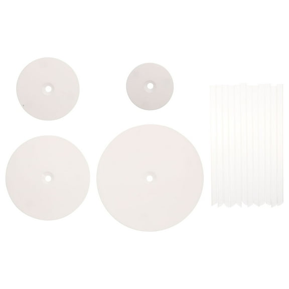 Tineasur 4Sets Food Grade Plastic Cake Separators for Tiered Cakes Easy to Cut and Reuse White
