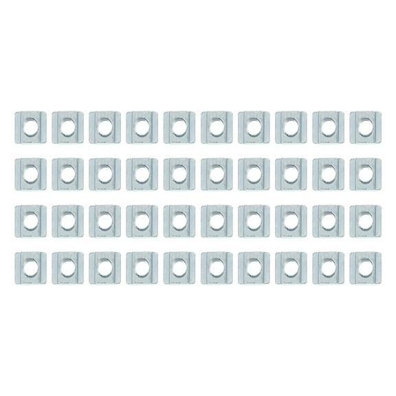Tineasur 40Pcs Sliding Slot Nuts Carbon Steel with Thread for Aluminum Profile Frame Structures
